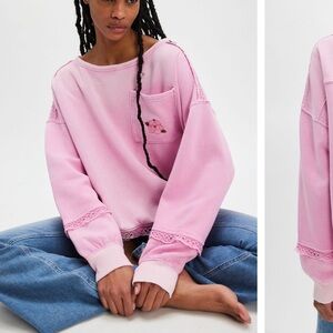 Free People Golden Hour Sweatshirt, XS